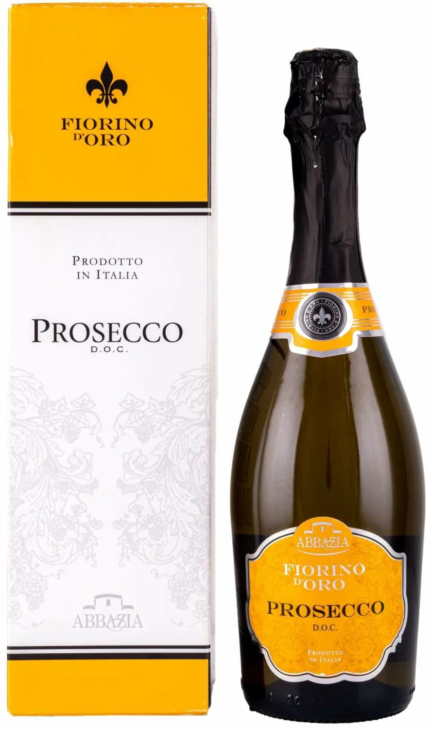 Просекко вино фото Игристое вино Fiorino d'Oro Prosecco Spumante, в подарочной упаковке, 0.75 л - к