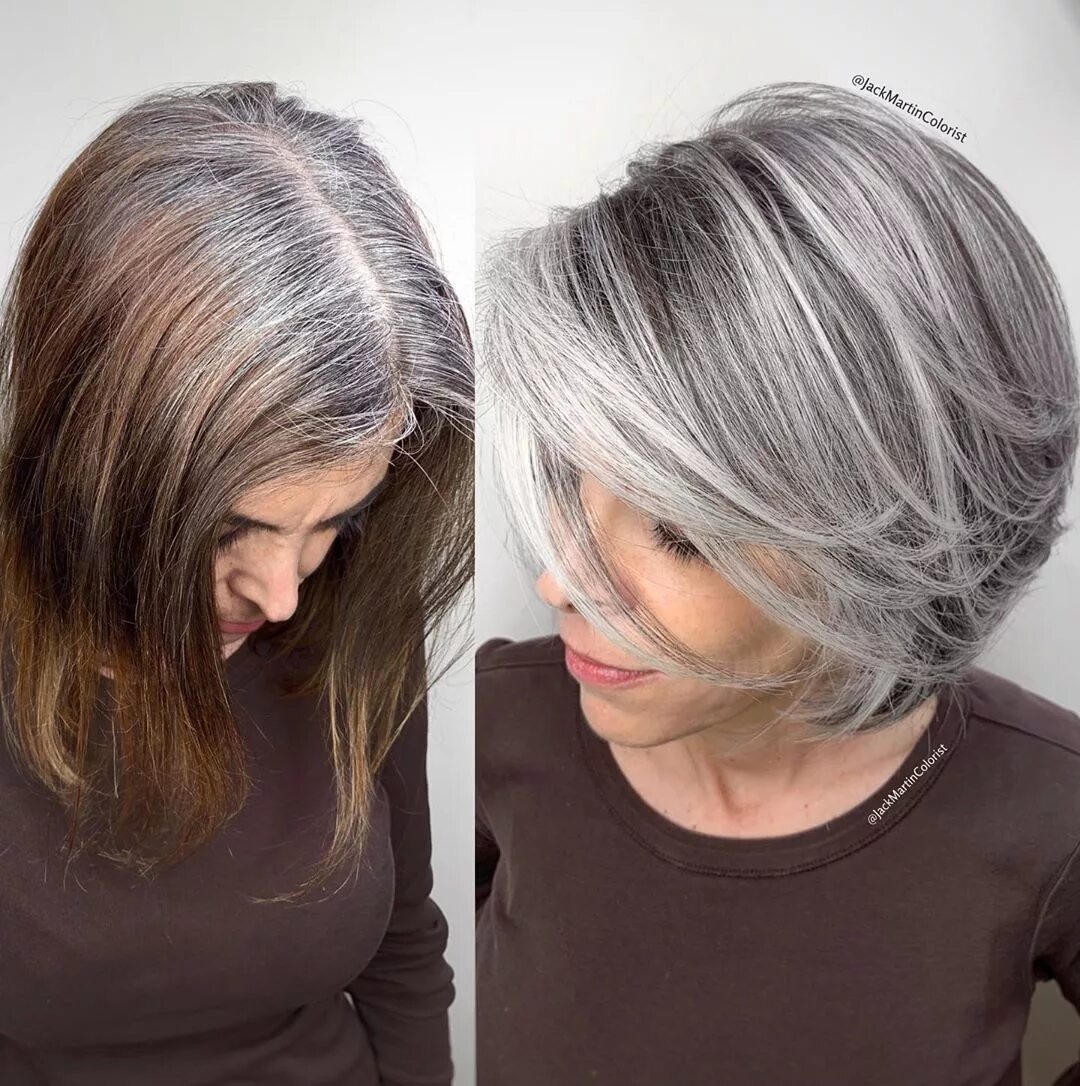 Прошивка седины техника фото Pin su Hair