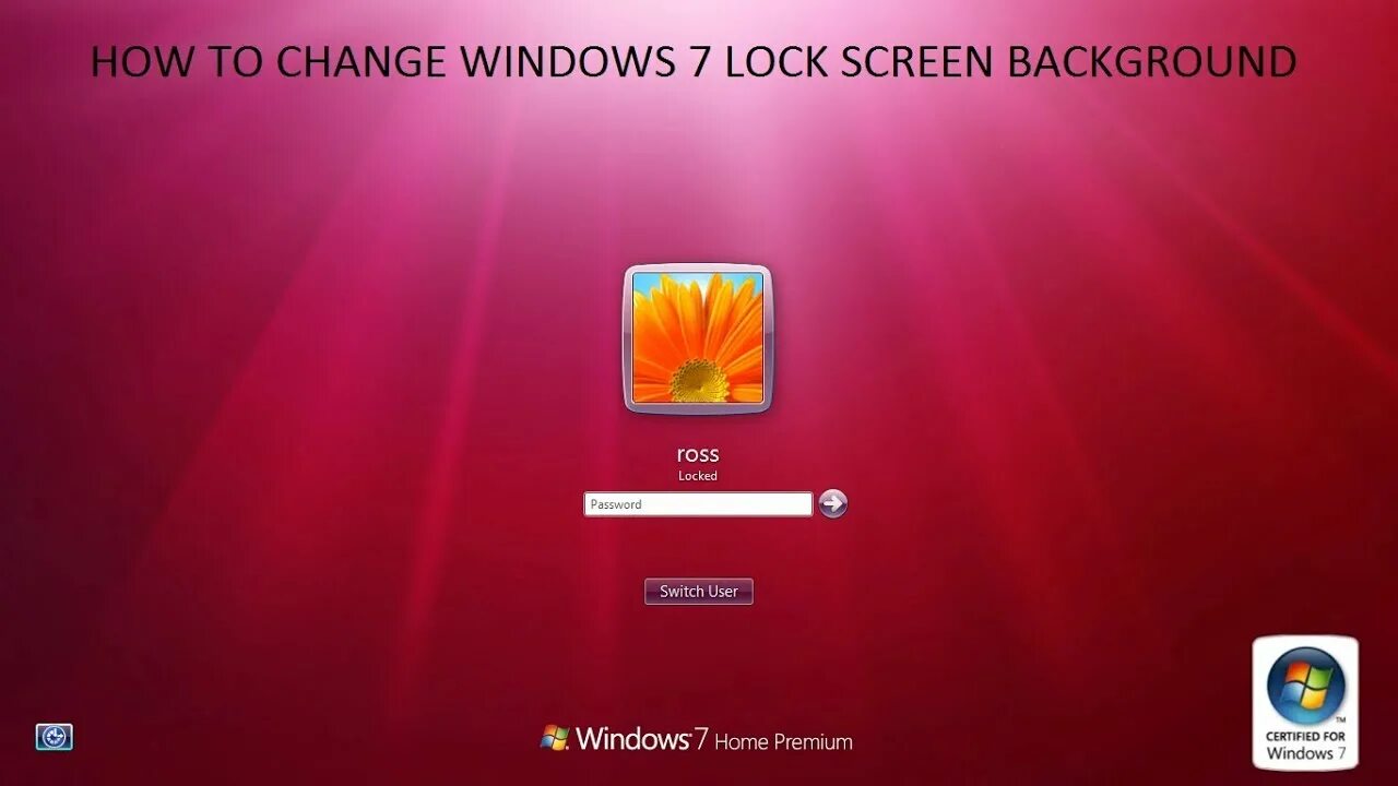 Просмотр фото виндовс 7 How to change the logon screen in Microsoft Windows 7 - YouTube