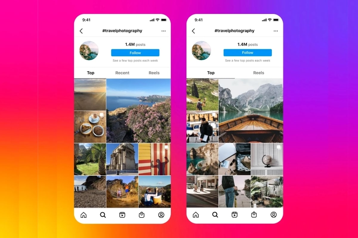 Просмотр фото закрытого инстаграма Instagram is testing a new simple interface by removing the "Recent" tab in hash