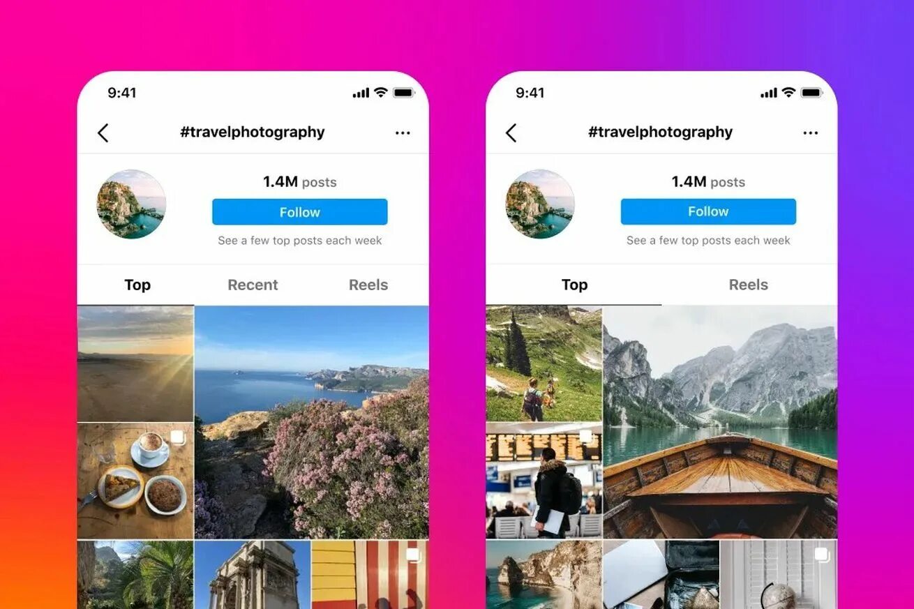 Просмотр фото закрытого инстаграма Instagram shuffles hashtag content in a new test that removes its 'recent' tab D