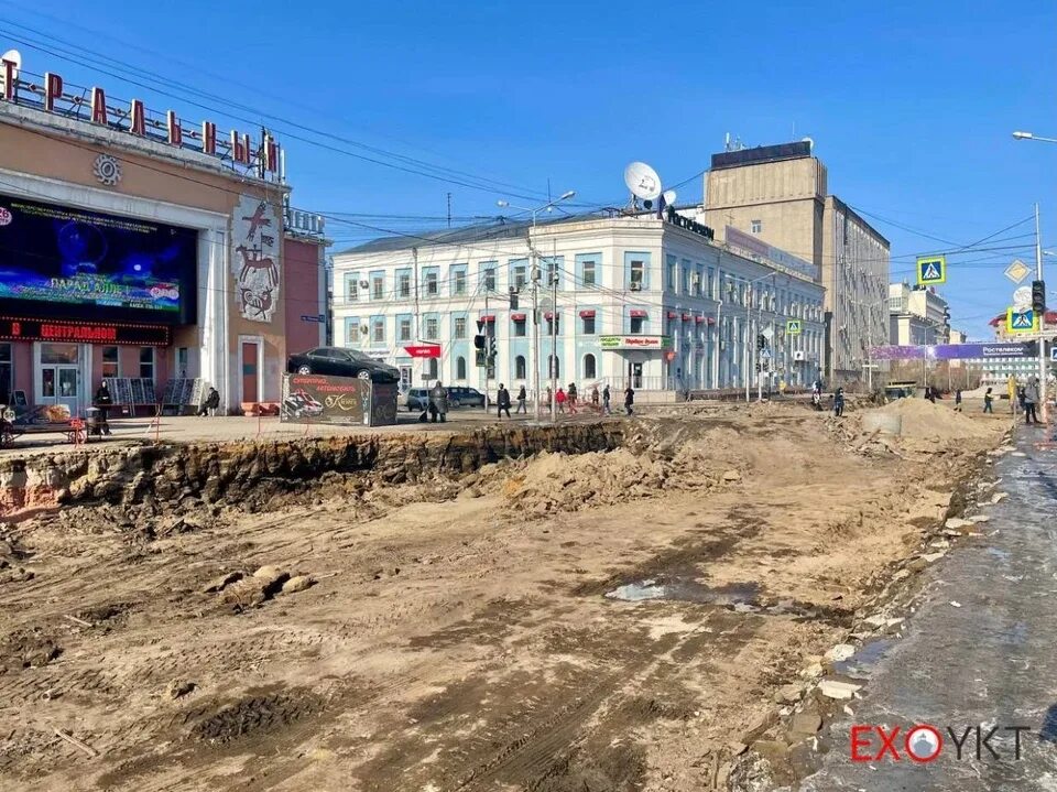 Проспект ленина якутск фото В Якутске на один день закрыт для движения транспорта перекресток улицы Курашова