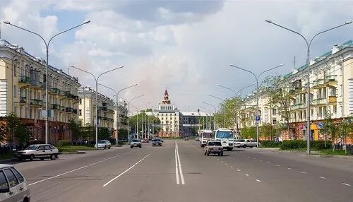 Проспект металлургов фото В Новокузнецке на проспекте Металлургов появится еще одна полоса для транспорта 