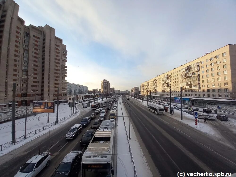 Проспект славы санкт петербург фото Знаменитый "Краб" в Купчино на проспекте Славы: атмосферные фотографии - Вечерни