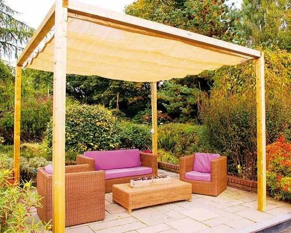 Простая беседка навес своими руками 12 DIY Inspiring Patio Design Ideas Backyard canopy, Canopy outdoor, Patio desig