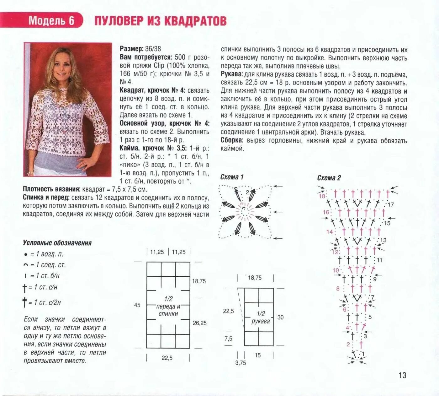 Простая кофта крючком для начинающих схемы Blusas de crochet, Croché, Suéteres de crochet