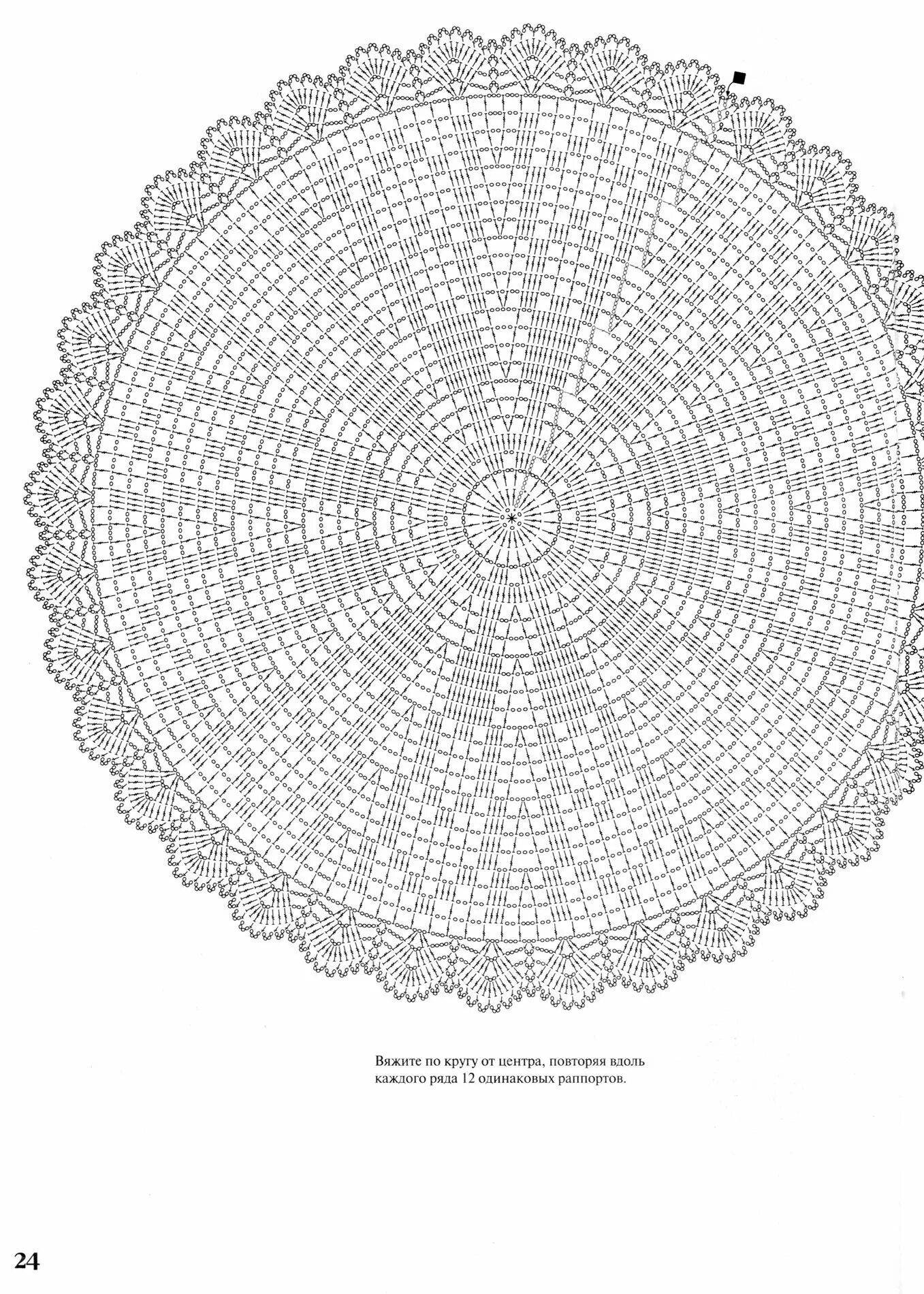 Простая сервировочная салфетка крючком схемы Schema uncinetto, Uncinetto, Modelli uncinetto