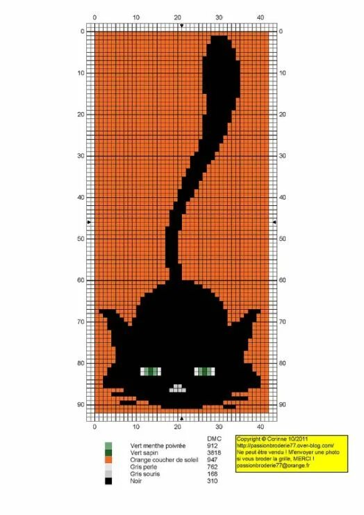 Простая схема котика спицами � � � � #17 - � � � � � � � - Olsha Cat cross stitch pattern, Cross stitch, Cros