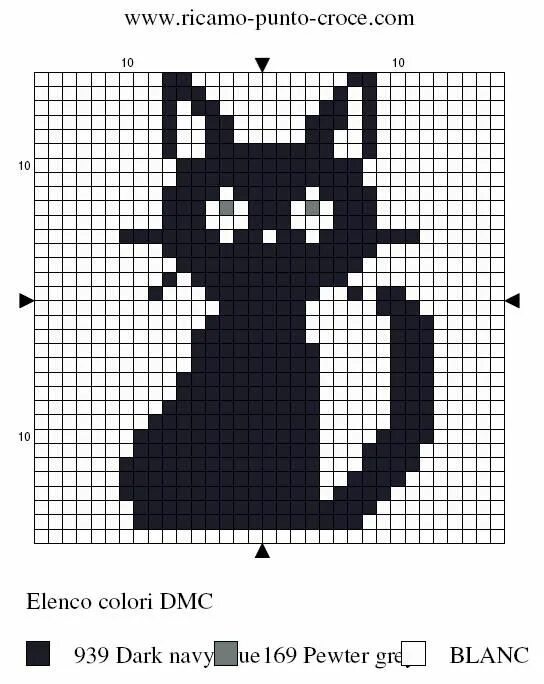 Простая схема котика спицами gato preto Cat cross stitch, Cross stitch charts, Cross stitch animals