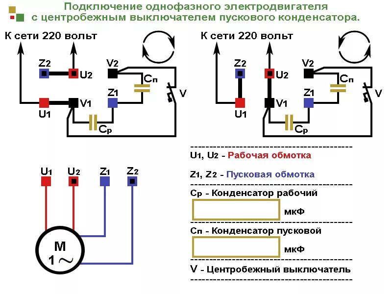 Подключение двигателя