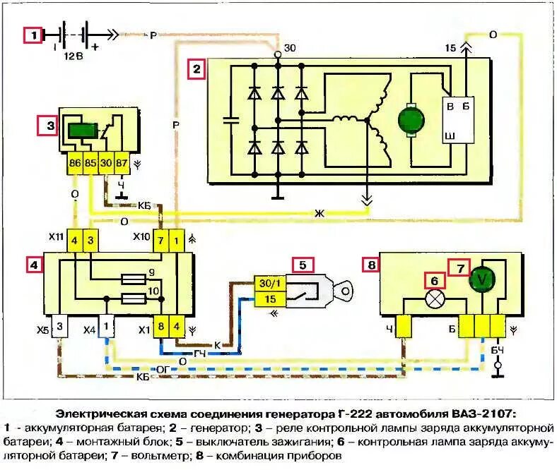 Простая схема подключения генератора для зарядки аккумулятора Ответы Mail.ru: Лампа зарядки аккумулятора