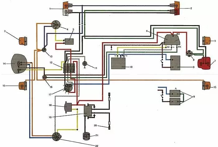 Простая схема проводки мотоцикла "Урал" М67-36. Часть 3. - DRIVE2