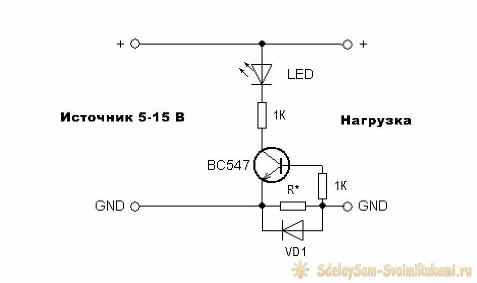 Простая схема своими руками Индикатор наличия тока Электротехника, Электроника, Токио