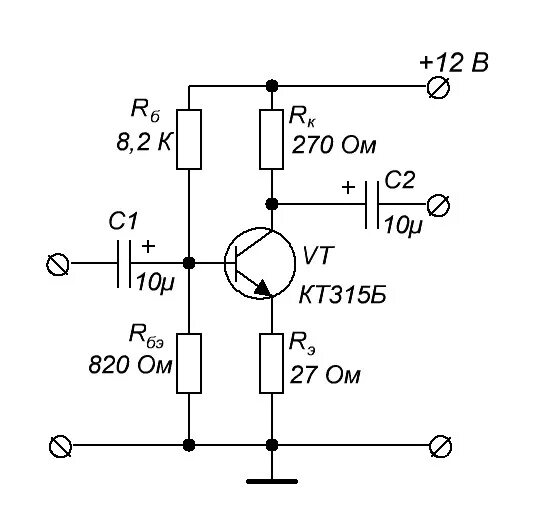 Простая схема усилителя Транзистор - Виды, типы, характеристики, принцип работы