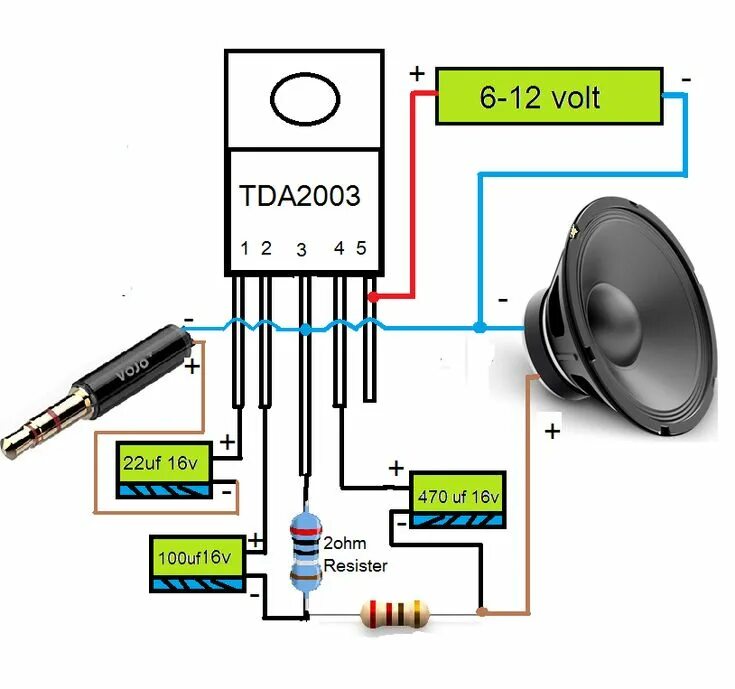 Простая схема усилителя звука своими руками How to Make D718 And B688 Stereo Audio Amplifier Easy Circuit Audio amplifier, E