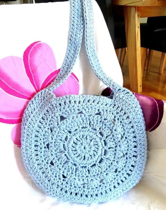 Простая сумочка крючком Easy Crochet Bag Pattern DIY Bag Pattern Tutorial PDF Crocheted Download Crochet