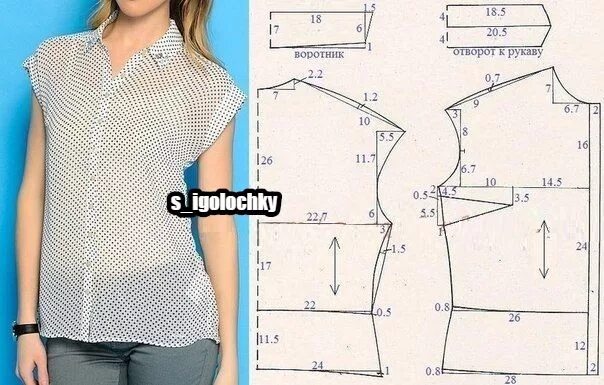 Простая выкройка блузки с коротким рукавом Pin by Lexin Wine on Clothes pattern in 2024 Blouse pattern sewing, Sewing blous