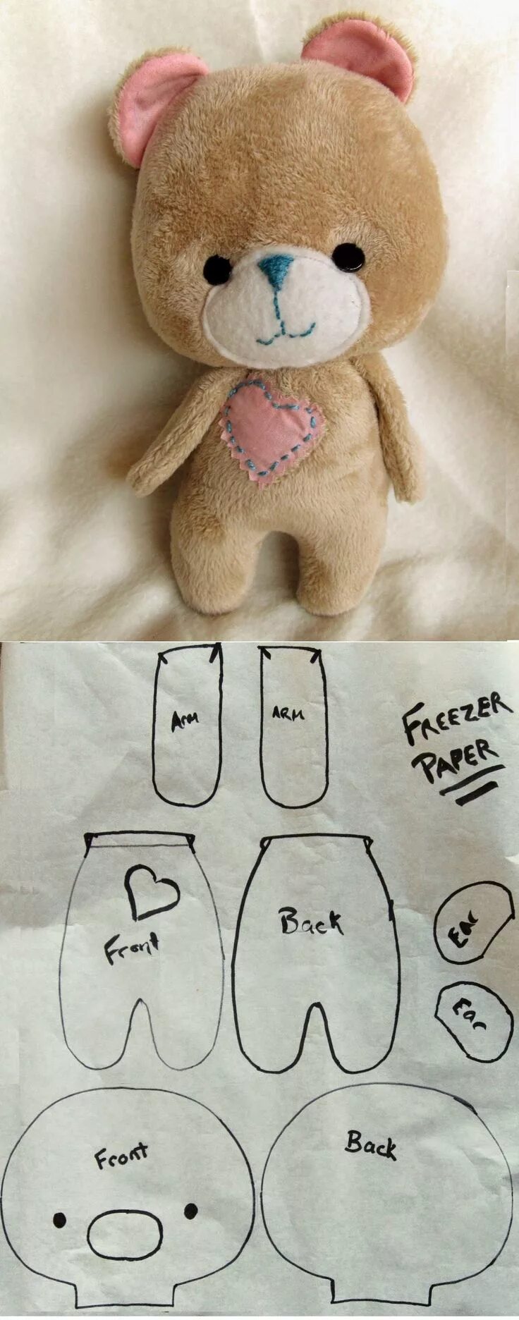 Простая выкройка мишки из ткани DIY Sweetie Bear Teddy bear sewing pattern, Crafts sewing patterns, Sewing stuff