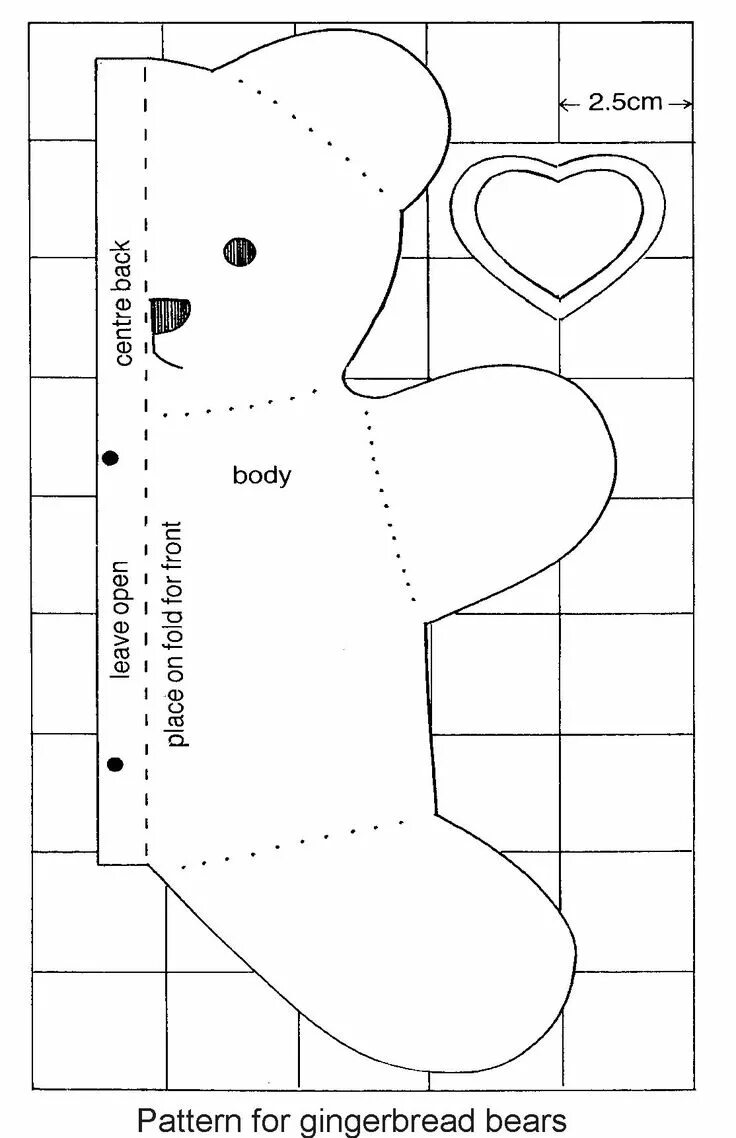 Простая выкройка мишки из ткани Teddy bears, How to make Gingerbread bears Teddy bear sewing pattern, Bear patte