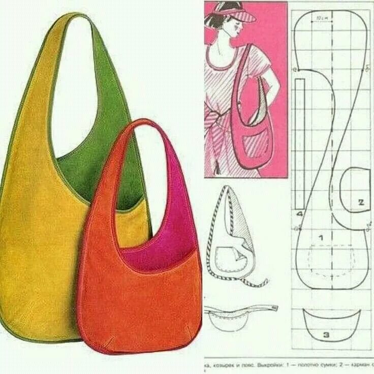 Простая выкройка сумок из ткани Pin by Zehra on bolsos Handbag tutorial, Fancy bags, Bag pattern