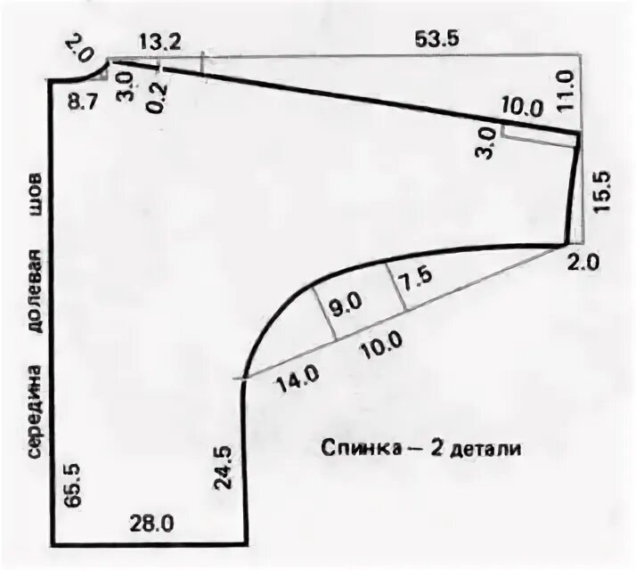 Простая выкройка цельнокроеного рукава Pin by Nozi on Быстрое сохранение Clothing patterns, Line chart, Pattern