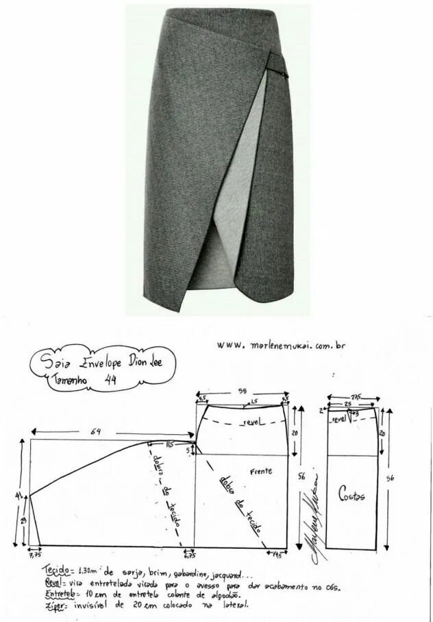 Простая юбка с запахом без выкройки #skirt #skirt #tubo in 2020 Dress sewing patterns, Fashion sewing, Skirt pattern