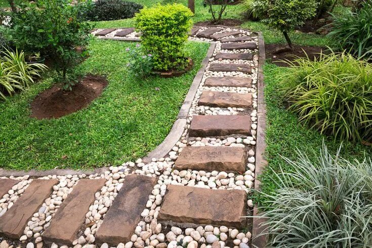 Простейшая дорожка на даче своими руками 75 Garden Path Ideas and Designs (PICTURES) Garden paths, Amazing gardens, Garde