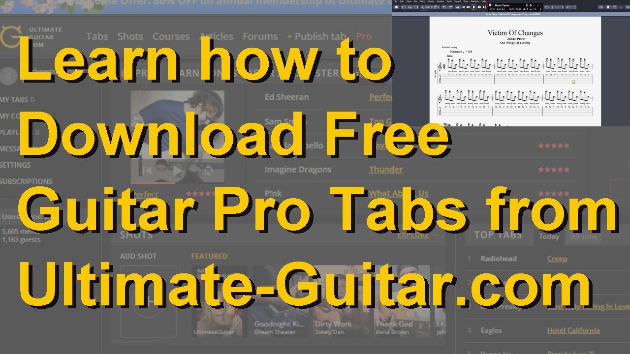 Просто 50 фото How to Download Free Guitar Pro Tabs from Ultimate-Guitar - YouTube