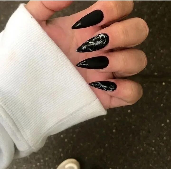 Просто черный маникюр Which ones? 9 on nails 2023 AESTHETICS OF MANICURE VK