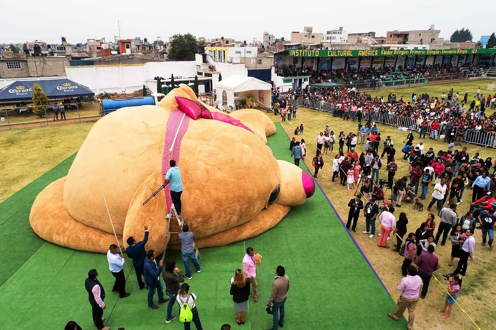 Просто огромный фото Orso di peluche gigante: è record mondiale in Messico ILFOGLIETTONE.ITILFOGLIETT