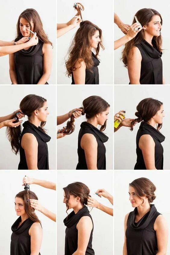 Просто волосы фото в домашних условиях Top 10 Messy Updo Tutorials For Different Hair Lengths Oscar hairstyles, Medium 