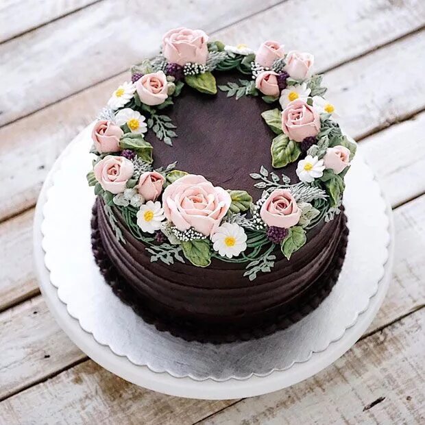 Простое оформление торта для женщины 30 Most Beautiful Cakes In The World Lovika #Flower #Desserts #Design Cake decor