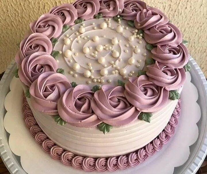 Простое оформление торта кремом Pin on baking Buttercream cake decorating, Cake decorating frosting, Birthday ca