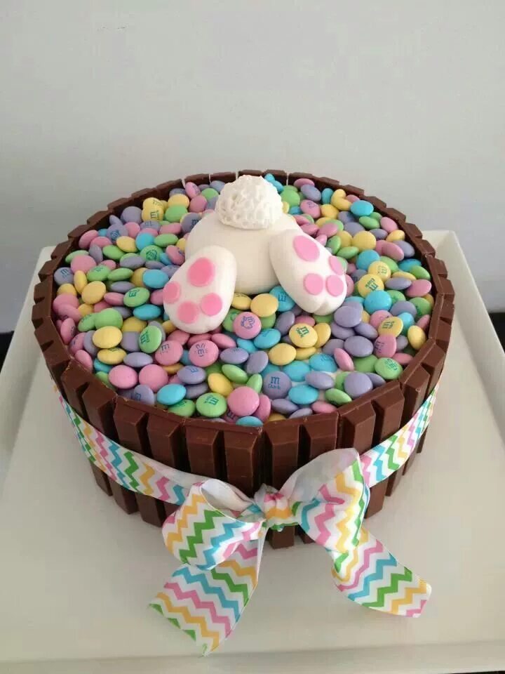 Простой декор для детского торта Artesanato & Humor de Mulher Easter cakes, Easter baking, Easter dessert