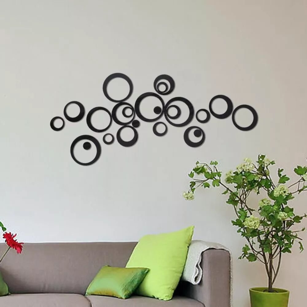 Простой декор на стену diy dekorasi rumah - Penelusuran Google Simple wall decor, Wall stickers round, 