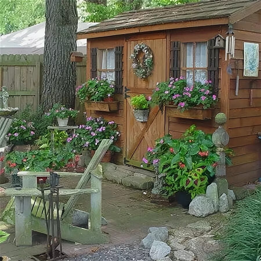 Простой дизайн дачи своими руками Pin by Joan Kleinmaus Fischer on Cozy "Garden Sheds" Garden shed, Garden storage