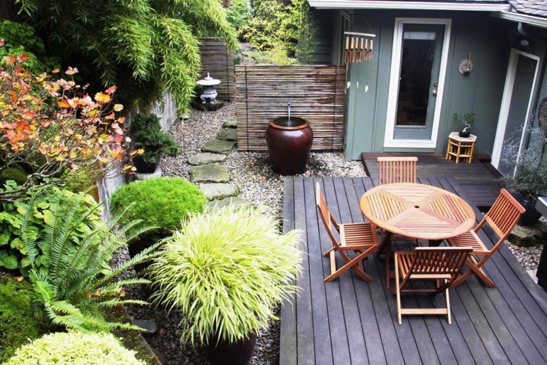 � � � � � � � � � � � � � � � � � � � � � � � � � Townhouse garden, Backyard