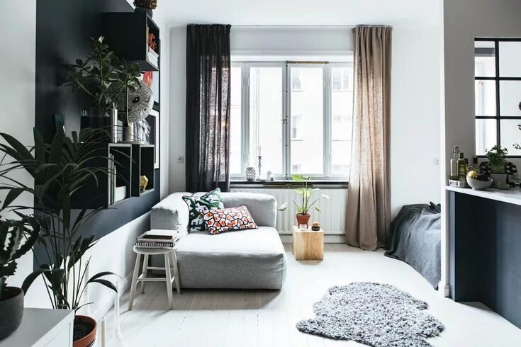 Простой дизайн квартиры Un studio pas comme les autres Apartment decor, Studio apartment decorating, Apa