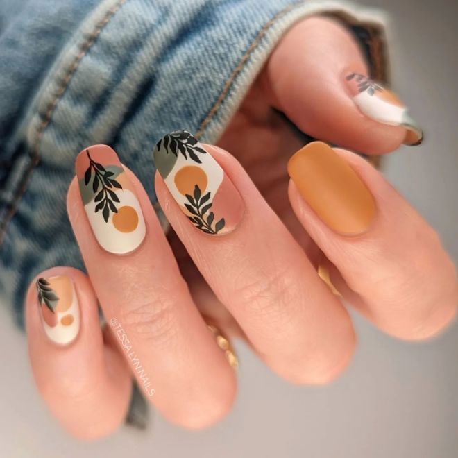 Простой дизайн ногтей осень 2024 The Trendiest Fall Nail Ideas Summed Up in 2024 Nail designs, Acrylic nails, Gel