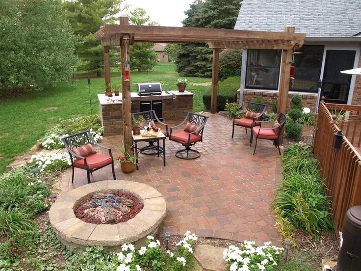 Простой двор фото Картинки по запросу barbecue garden design