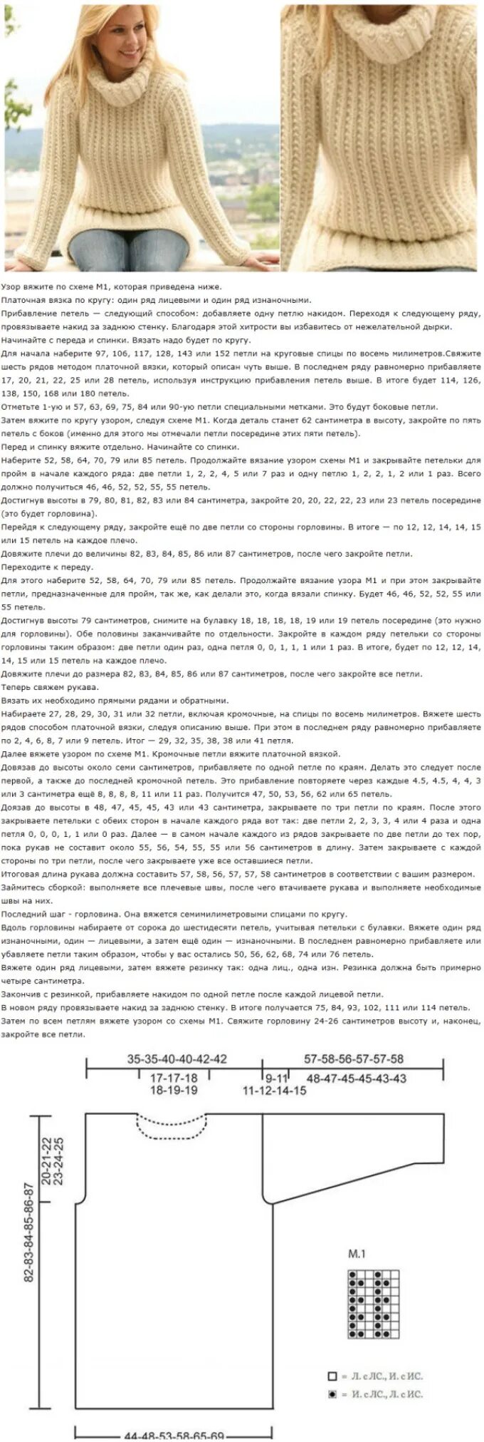 Простой джемпер женский спицами схемы Вязание женского свитера, пуловера на спицах: общие рекомендации, как выбрать пр