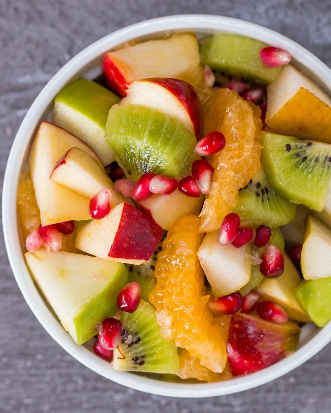 Простой фруктовый салат фото Winter Fruit Salad With Honey Lime Dressing Recipe by Tasty Recipe Winter fruit 