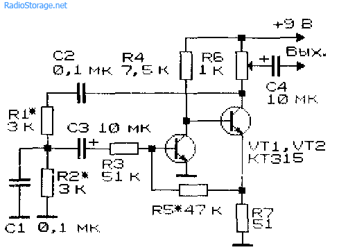 Простой генератор сигналов своими руками схема Схемы простых генераторов низкой частоты