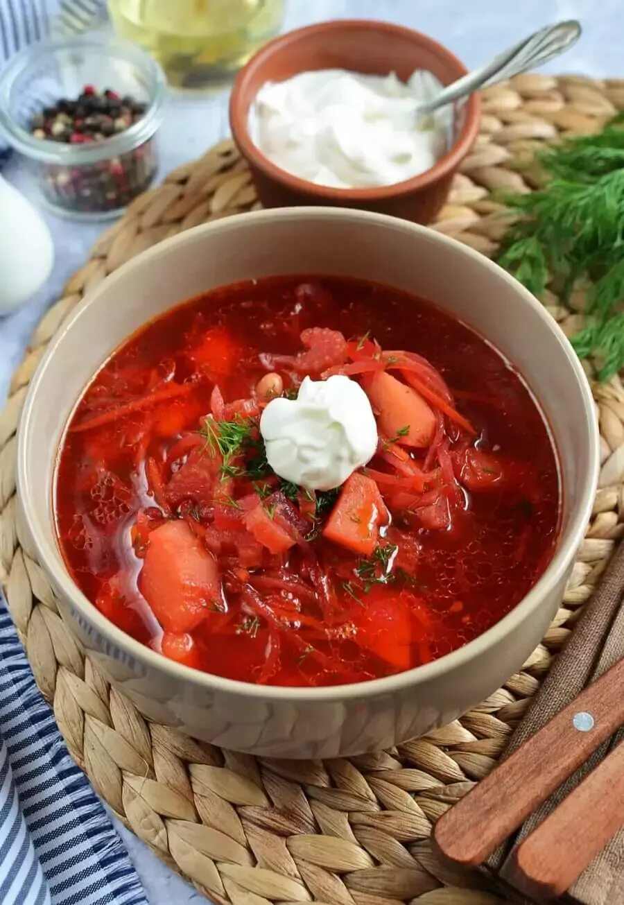 Простой и вкусный борщ фото Classic Red Borscht Recipe (Beet Soup) Recipe - Cook.me Recipes Recipe Borscht r