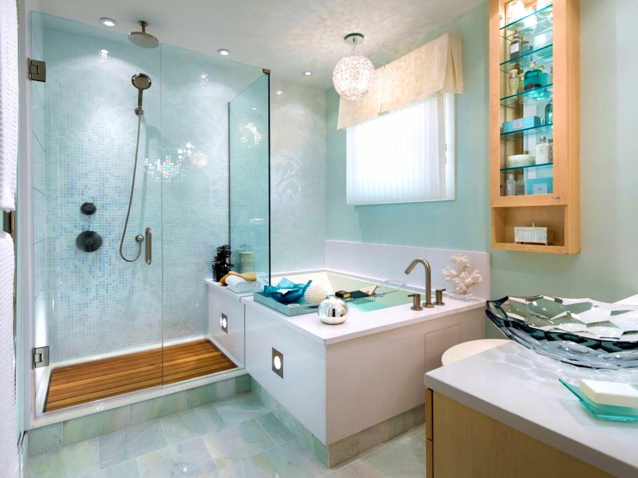 Простой интерьер ванной Turquoise Bathrooms: Timeless and Captivating Interior Simple bathroom, Bathroom