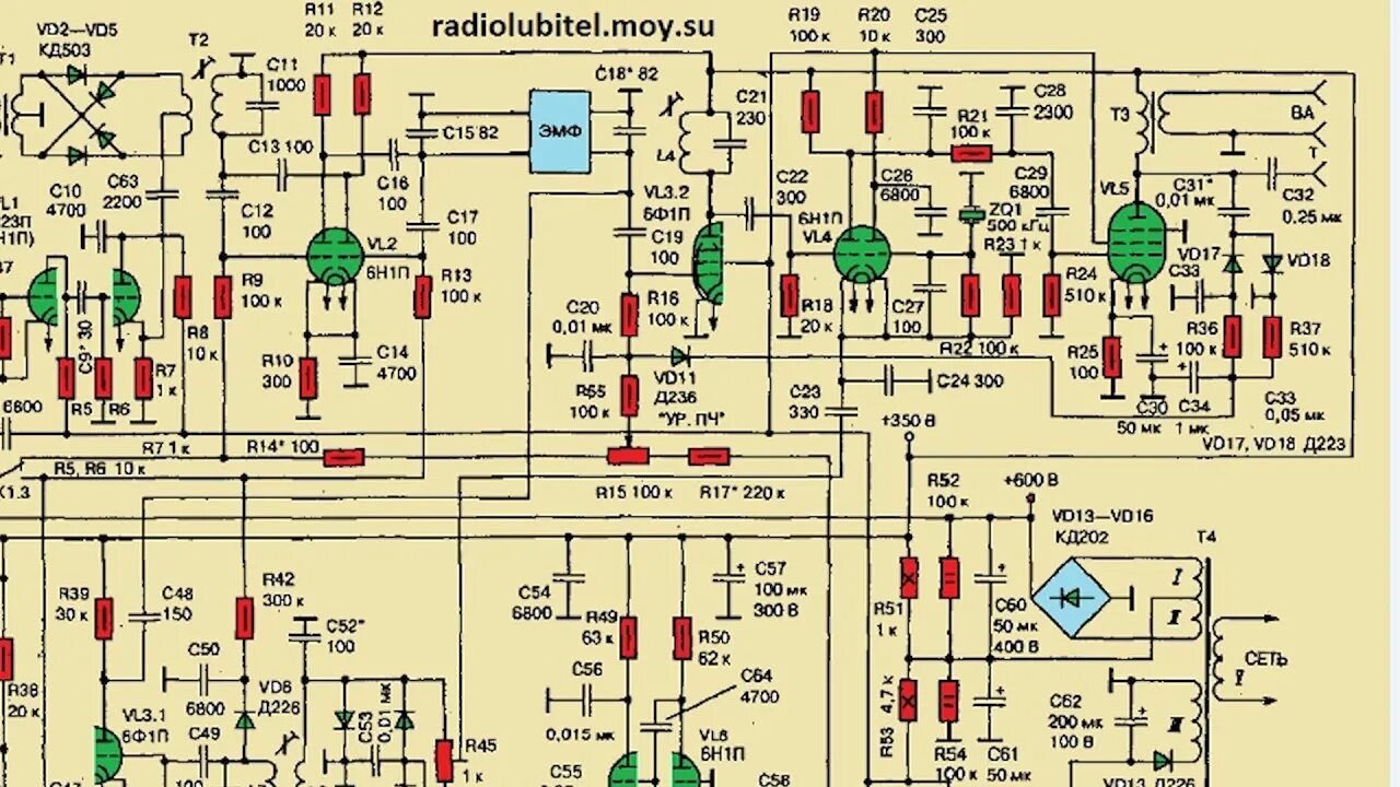 Простой ламповый трансивер своими руками схема Урок 22 Трансивер Альбатрос - YouTube