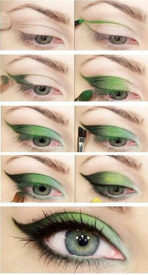 Простой макияж для зеленых глаз 12 Amazing Makeup Tutorials For Green Eyes - Pretty Designs Ideias de maquiagem,