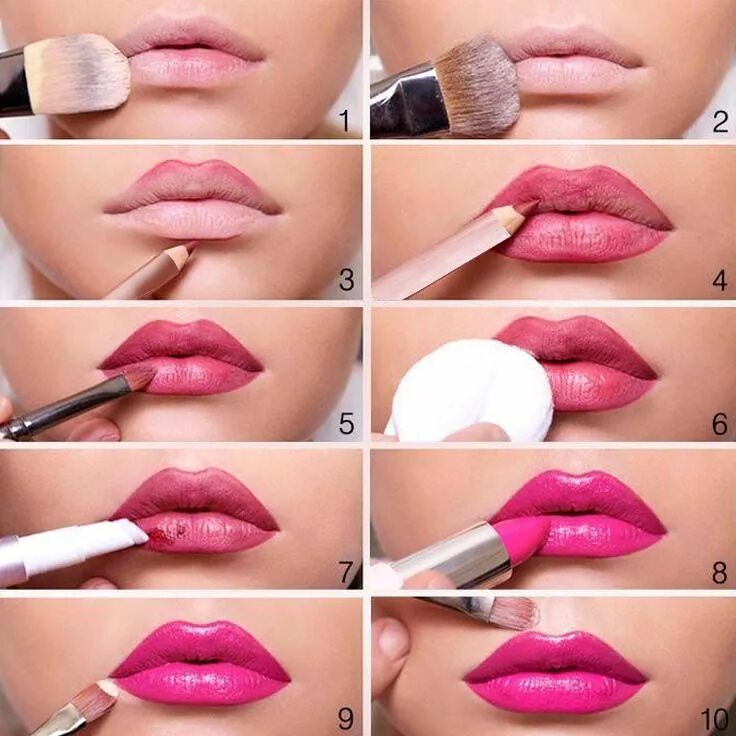 Простой макияж губ Want Vibrant and Long Lasting Lipstick? Follow these easy to understand steps an