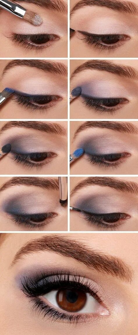 Простой макияж в домашних условиях фото Flawless Makeup Ideas for a Blue Dress