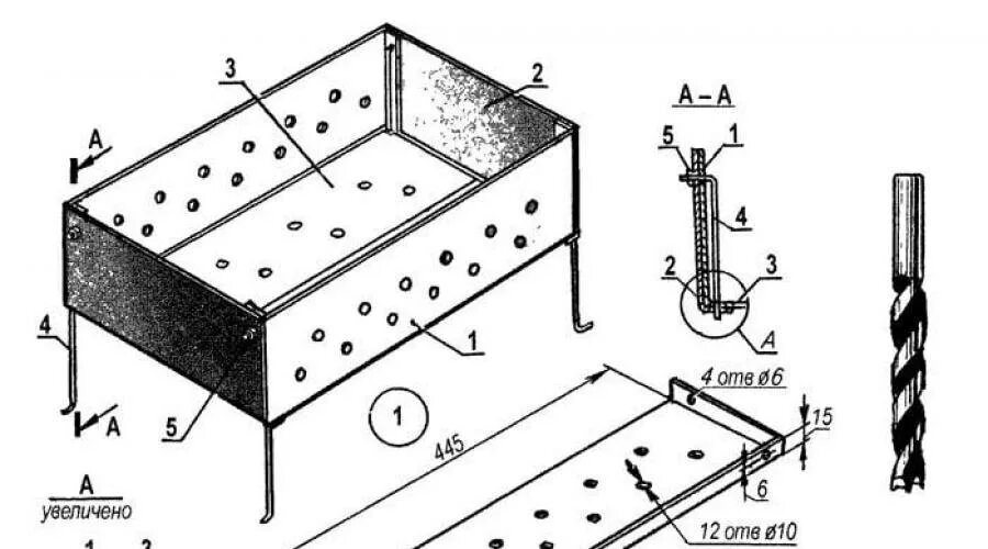 Простой мангал своими руками чертежи Мангалы из металла своими руками: размеры, фото и инструкции